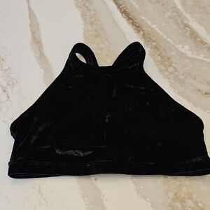 Beyond Yoga Black Velvet Women's Bralette